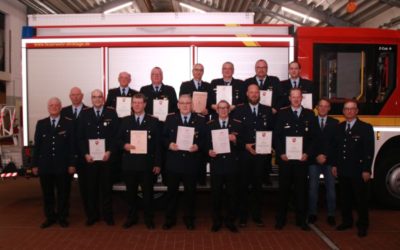 Ehrungen für Kameraden der Feuerwehr Dinklage