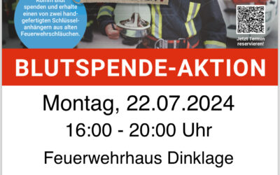 Sonder-Blutspendetermin im Feuerwehrhaus Dinklage