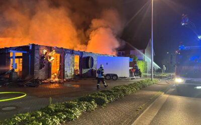 Großbrand in Weinhandlung